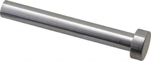 Gibraltar - 3/8" Pin Diam, 5/8" Head Diam x 1/4" Head Height, 3" OAL, Hard Core Pin - Steel, 2-3/4" Pin Length - Exact Tooling