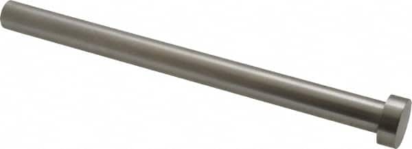 Gibraltar - 7/16" Pin Diam, 11/16" Head Diam x 1/4" Head Height, 6" OAL, Hard Core Pin - Steel, 5-3/4" Pin Length - Exact Tooling