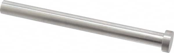Gibraltar - 1/2" Pin Diam, 3/4" Head Diam x 1/4" Head Height, 6" OAL, Hard Core Pin - Steel, 5-3/4" Pin Length - Exact Tooling