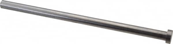 Gibraltar - 1/2" Pin Diam, 3/4" Head Diam x 1/4" Head Height, 10" OAL, Hard Core Pin - Steel, 9-3/4" Pin Length - Exact Tooling