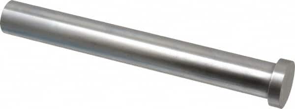 Gibraltar - 3/4" Pin Diam, 1" Head Diam x 1/4" Head Height, 6" OAL, Hard Core Pin - Steel, 5-3/4" Pin Length - Exact Tooling