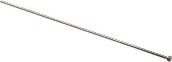 Gibraltar - 3mm Pin Diam, 6mm Head Diam x 3mm Head Height, 200mm OAL, Straight Ejector Pin - Steel, 197mm Pin Length - Exact Tooling