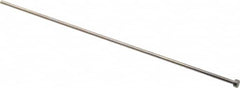 Gibraltar - 3mm Pin Diam, 6mm Head Diam x 3mm Head Height, 200mm OAL, Straight Ejector Pin - Steel, 197mm Pin Length - Exact Tooling