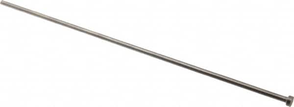 Gibraltar - 4.5mm Pin Diam, 8mm Head Diam x 3mm Head Height, 250mm OAL, Straight Ejector Pin - Steel, 247mm Pin Length - Exact Tooling