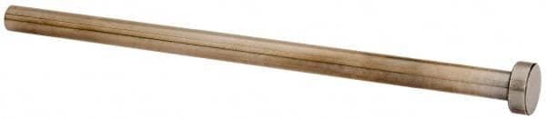 Gibraltar - 8mm Pin Diam, 14mm Head Diam x 5mm Head Height, 160mm OAL, Straight Ejector Pin - Steel, 155mm Pin Length - Exact Tooling