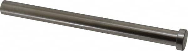 Gibraltar - 16mm Pin Diam, 22mm Head Diam x 7mm Head Height, 200mm OAL, Straight Ejector Pin - Steel, 193mm Pin Length - Exact Tooling