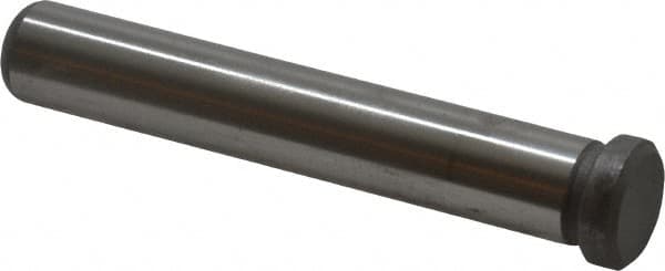 Gibraltar - 1/2" Pin Diam, 3-1/4" OAL, Nickel Chromium Molybdenum Steel, Die & Mold Leader Pin - 5/8" Head Diam x 3/16" Head Height - Exact Tooling