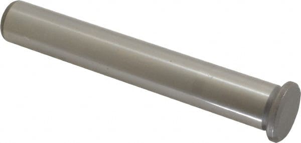 Gibraltar - 0.749" Pin Diam, 5-1/4" OAL, Steel, Die & Mold Leader Pin - 0.999" Head Diam x 3/16" Head Height, +0.0000/-0.0600 OAL Tolerance - Exact Tooling