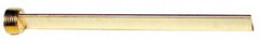 Made in USA - 1" NPT Thread, Straight, Die & Mold Cooling Baffle - 16" OAL, Brass - Exact Tooling