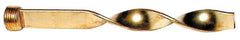 Made in USA - 1/4" NPT Thread, Turbo Spiral, Die & Mold Cooling Baffle - 10" OAL, Brass - Exact Tooling