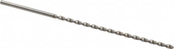 Accupro - #46 130° Parabolic Flute Vanadium High Speed Steel Taper Length Drill Bit - Exact Tooling
