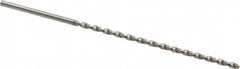 Accupro - #46 130° Parabolic Flute Vanadium High Speed Steel Taper Length Drill Bit - Exact Tooling
