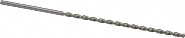 Accupro - #44, 130° Point, Parabolic Flute, Vanadium High Speed Steel Taper Length Drill Bit - Bright Finish, 2-5/16" Flute Length, 3-17/32" OAL - Exact Tooling