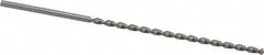 Accupro - #44, 130° Point, Parabolic Flute, Vanadium High Speed Steel Taper Length Drill Bit - Bright Finish, 2-5/16" Flute Length, 3-17/32" OAL - Exact Tooling