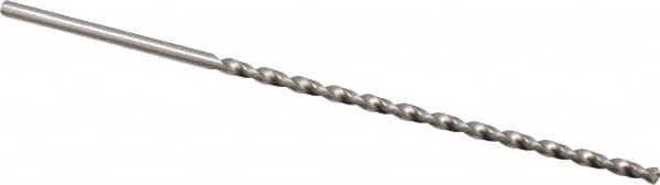 Accupro - 3/32" 130° Parabolic Flute Vanadium High Speed Steel Taper Length Drill Bit - Exact Tooling