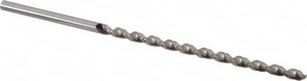 Accupro - #28 130° Parabolic Flute Vanadium High Speed Steel Taper Length Drill Bit - Exact Tooling