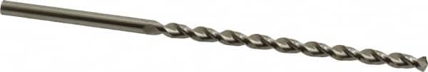 Accupro - 3/16" 130° Parabolic Flute Vanadium High Speed Steel Taper Length Drill Bit - Exact Tooling