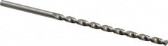 Accupro - #12, 130° Point, Parabolic Flute, Vanadium High Speed Steel Taper Length Drill Bit - Bright Finish, 3-7/16" Flute Length, 5-3/16" OAL - Exact Tooling