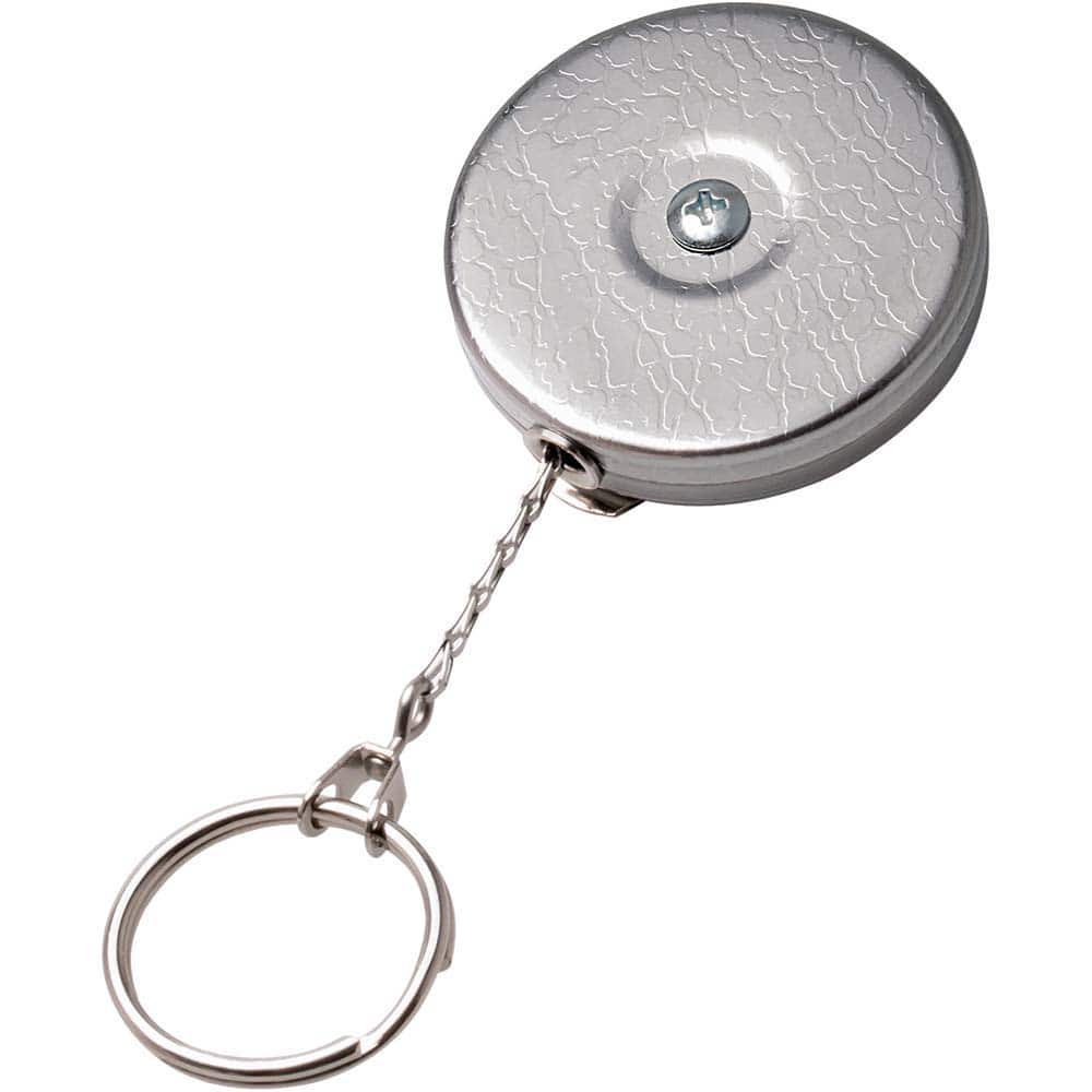 Key-Bak - Key Control; Type: Retractable Key Chain ; Number of Keys: 15 ; Color: Chrome ; Width (Inch): 1 - Exact Tooling