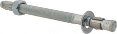 Red Head - 5/8 Inch Diameter, 5/8-11 Inch Thread, 8-1/2 Inch Overall Length, Grade 3, Wedge Expansion Concrete Anchor - Steel, Zinc Plated, 5-3/4 Inch Thread Length, Tie Wire Head, 5/8 Inch Drill - Exact Tooling