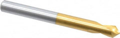 Guhring - 8mm Body Diam, 90°, 79mm OAL, High Speed Steel Spotting Drill - Exact Tooling