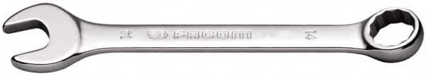 Facom - 6mm 12 Point Offset Combination Wrench - 15° Offset Angle, 3-9/16" OAL, Steel, Satin Finish - Exact Tooling