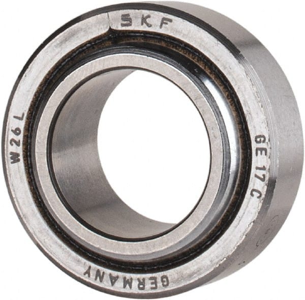 SKF - 17mm Bore Diam, 5,040 Lb Dynamic Capacity, Spherical Plain Bearing - 12,600 Lb Static Load Capacity - Exact Tooling