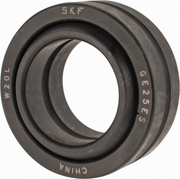 SKF - 25mm Bore Diam, 10,800 Lb Dynamic Capacity, Spherical Plain Bearing - 54,000 Lb Static Load Capacity - Exact Tooling
