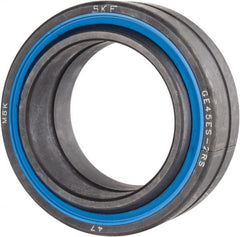SKF - 45mm Bore Diam, 28,575 Lb Dynamic Capacity, Spherical Plain Bearing - 144,000 Lb Static Load Capacity - Exact Tooling