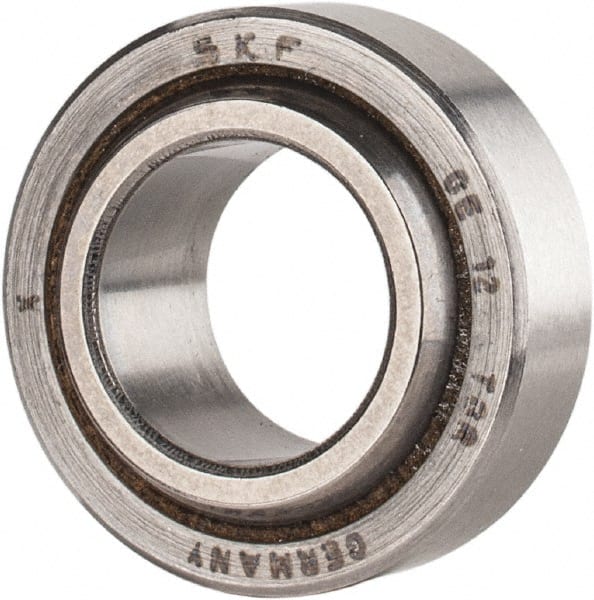 SKF - 12mm Bore Diam, 3,375 Lb Dynamic Capacity, Spherical Plain Bearing - 6,749 Lb Static Load Capacity - Exact Tooling