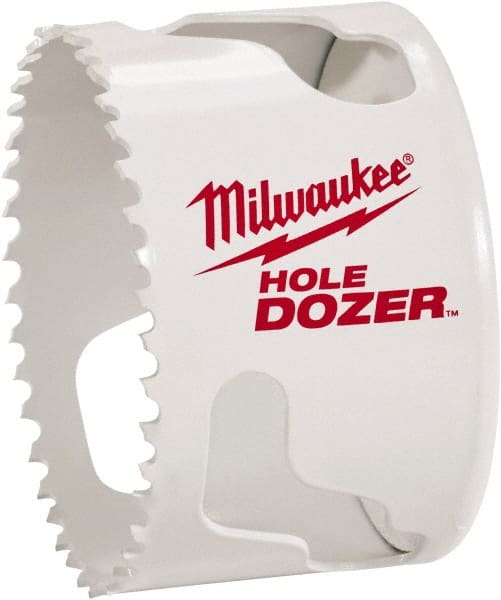 Milwaukee Tool - 1-13/16" Diam, 1-1/2" Cutting Depth, Hole Saw - Bi-Metal Saw, Toothed Edge - Exact Tooling