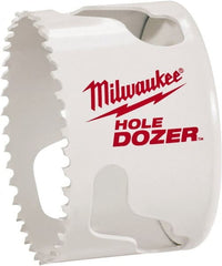 Milwaukee Tool - 2" Diam, 1-1/2" Cutting Depth, Hole Saw - Bi-Metal Saw, Toothed Edge - Exact Tooling