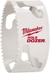 Milwaukee Tool - 3-1/8" Diam, 1-1/2" Cutting Depth, Hole Saw - Bi-Metal Saw, Toothed Edge - Exact Tooling