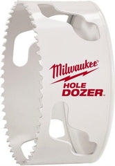 Milwaukee Tool - 4" Diam, 1-1/2" Cutting Depth, Hole Saw - Bi-Metal Saw, Toothed Edge - Exact Tooling