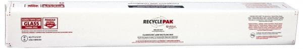 Recyclepak - 48 Inch Long x 6 Inch Wide x 6 Inch Deep, 4 Gallon, Lamp Recycling Box - 15 Piece, T12 or 30 Piece, T8 Capacity, Box - Exact Tooling