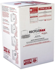 Recyclepak - 24-3/4 Inch Long x 16 Inch Wide x 16 Inch Deep, Lamp Recycling Box - 22 Piece, T12 or 32 Piece, T8 Capacity, Capacity U Tubes, Lamps, 2 Ft. Box - Exact Tooling