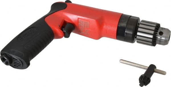 Sioux Tools - 3/8" Reversible Keyed Chuck - Pistol Grip Handle, 2,500 RPM, 14.16 LPS, 30 CFM, 1 hp - Exact Tooling