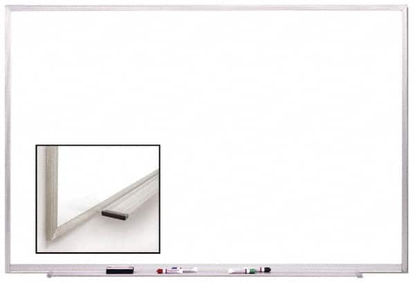 Ghent - 48-1/2" High x 96-1/2" Wide Acrylic/Enamel Magnetic Marker Board - Aluminum Frame, 2.63" Deep - Exact Tooling