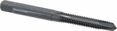 OSG - M6x1.00 Metric Coarse, 3 Flute, Oxide Finish, Powdered Metal Spiral Point Tap - Plug Chamfer, Right Hand Thread, 2-1/2" OAL, 1" Thread Length, 0.255" Shank Diam, 6H Class of Fit, Series 344 - Exact Tooling