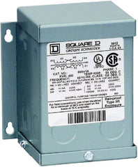 Square D - 1 Phase, 240 x 480 Volt Input, 120/240 Volt Output, 0.5 kVA, General Purpose Transformer - 3R NEMA Rating, 176°F Temp Rise, Indoor, Outdoor - Exact Tooling