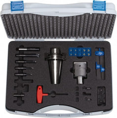 Komet - 2.362 Inch Body Diameter, Manual Modular Boring Head - 0.236 to 4.921 Inch Bore Diameter, Integral Shank, Modular Connection Shank - Exact Tooling