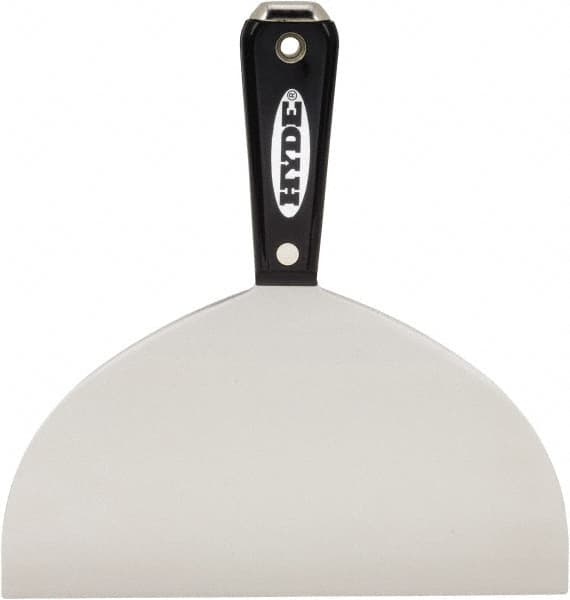 Hyde Tools - 8" Wide Flexible Blade Carbon Steel Joint Knife - Flexible, Nylon Handle - Exact Tooling