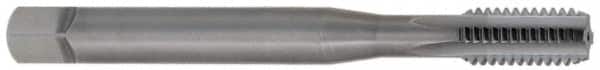 OSG - 5/16-18 UNC 2B 4 Flute Bright Finish Solid Carbide Straight Flute Machine Tap - Bottoming, Right Hand Thread, 2-15/16" OAL, 1-1/8" Thread Length, Oversize - Exact Tooling