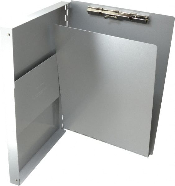 Saunders - 13 Inch Long x 9 Inch Wide x 1 Inch High, Clip Board - Silver - Exact Tooling
