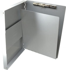 Saunders - 13 Inch Long x 9 Inch Wide x 1 Inch High, Clip Board - Silver - Exact Tooling