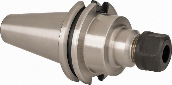 HAIMER - 1/8" to 3/8" Capacity, 70mm Projection, CAT40 Taper Shank, ER16 Collet Chuck - 0.0001" TIR, Through-Spindle & DIN Flange Coolant - Exact Tooling