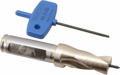 Seco - 16 to 16.99mm Diam, 1.5xD, 0.98" Max Depth, 5/8" Shank Diam, 0.61" Flute, 4-3/32" OAL, Replaceable Tip Drill - SD100 Insert, SD101 Toolholder, Series SD101 - Exact Tooling