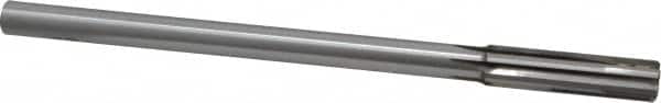 Made in USA - 0.515" Carbide-Tipped 6 Flute Chucking Reamer - Straight Flute, 7/16" Straight Shank, 2" Flute Length, 8" OAL - Exact Tooling