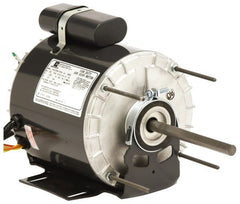 US Motors - 1/2 hp, TENV Enclosure, Auto Thermal Protection, 1,075 RPM, 230 Volt, 60 Hz, Industrial Electric AC/DC Motor - Size 56 Frame, Resilient Mount, 2 Speed, Ball Bearings, 2.5 Full Load Amps, A Class Insulation, Reversible - Exact Tooling