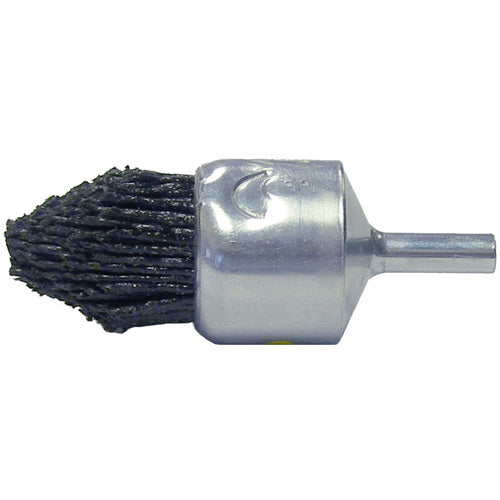 1″ Dia FME-Compliant Black Nylox Controlled Flare End Brush, .035/80CG Fill - Exact Tooling